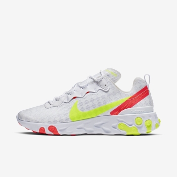 Nike React Element 55 - Sneakers - Hvide/Rød | DK-41867